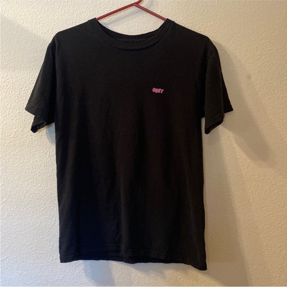 Obey Black Short Sleeve Tee